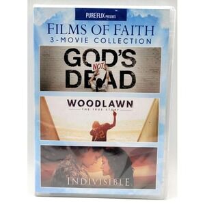 Films of Faith 3-Movie Collection (God's Not Dead / Woodlawn / Indivisible) NEW